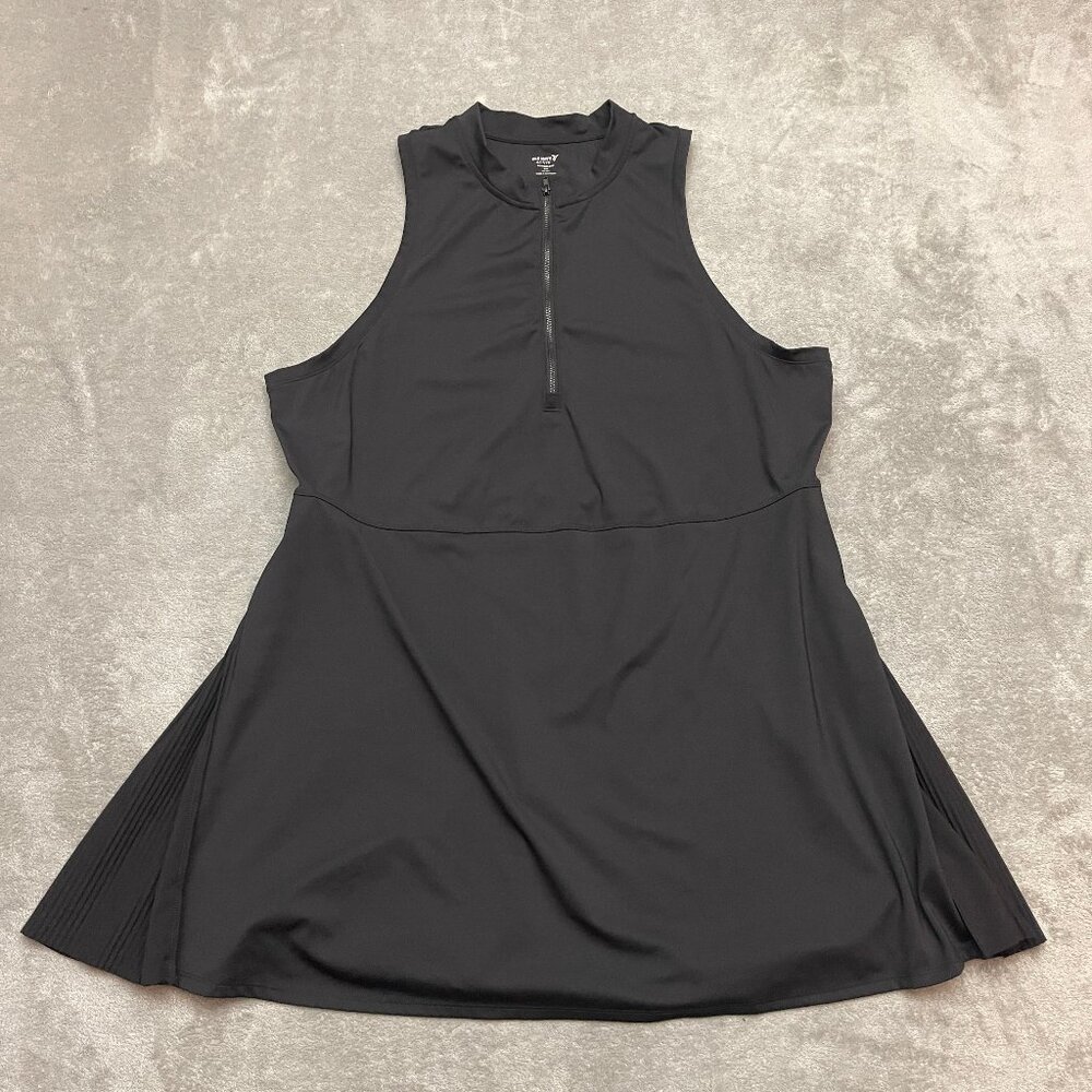 Old Navy Active Women Size 2XL Black Powersoft Go-Dry Athletic Dress Sleeveless